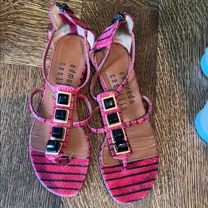 Pink Strappy Sandals